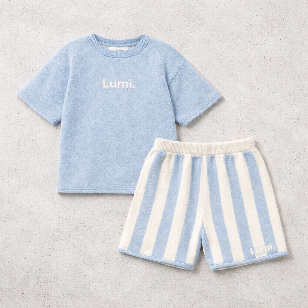 Lumi Knit Set | Sky Blue